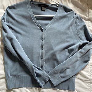 Button Up Blue Blouse